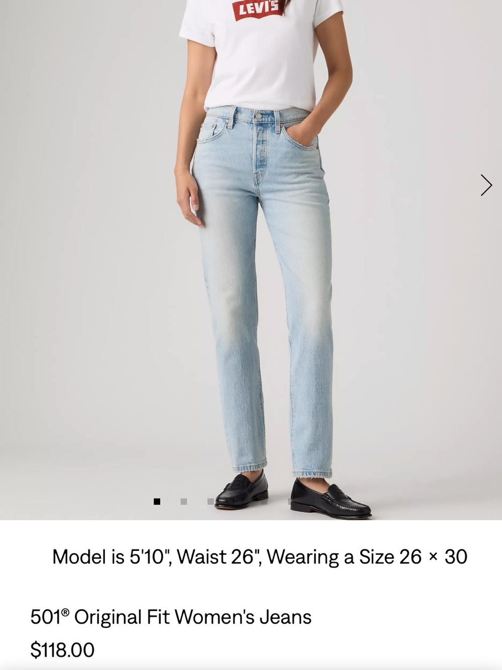 Levi’s 501® Original Fit Women's Jeans